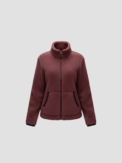 VELORIA | CHAQUETA DE FELPA ULTRASUAVE PARA MUJER – ABRIGO LIGERO Y CÁLIDO
