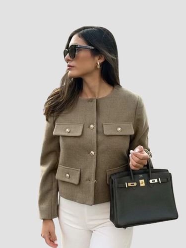 PALOMA | BLAZER DE MUJER | CORTO CON BOTONES DORADOS