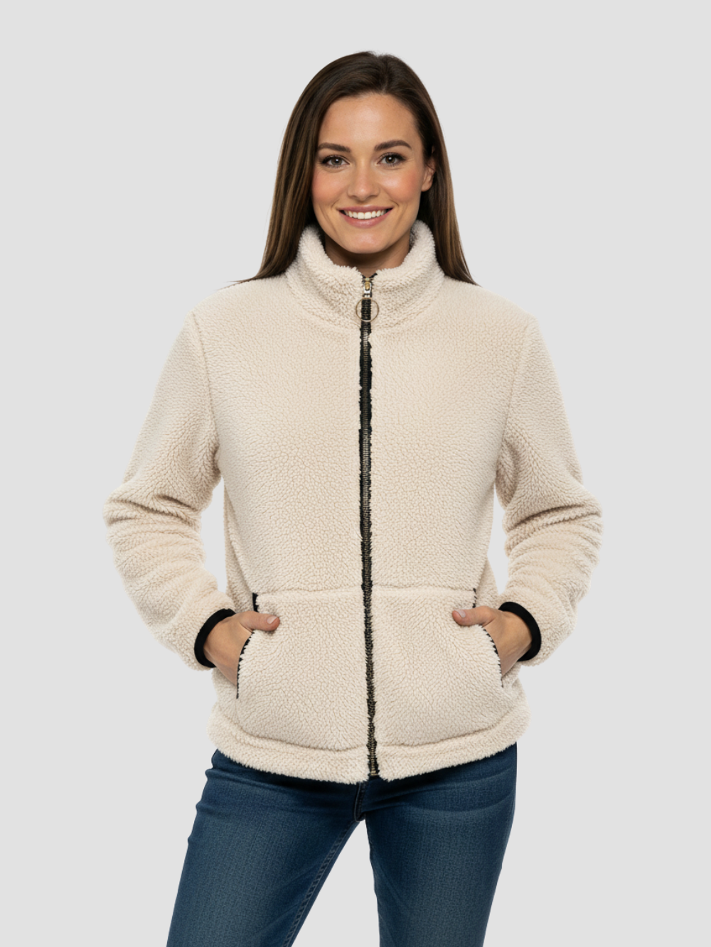 VELORIA | CHAQUETA DE FELPA ULTRASUAVE PARA MUJER – ABRIGO LIGERO Y CÁLIDO