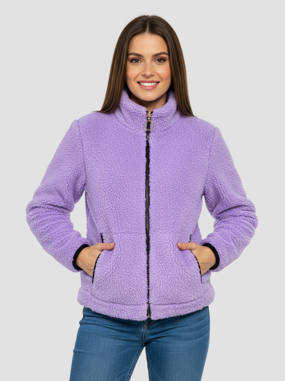 VELORIA | CHAQUETA DE FELPA ULTRASUAVE PARA MUJER – ABRIGO LIGERO Y CÁLIDO