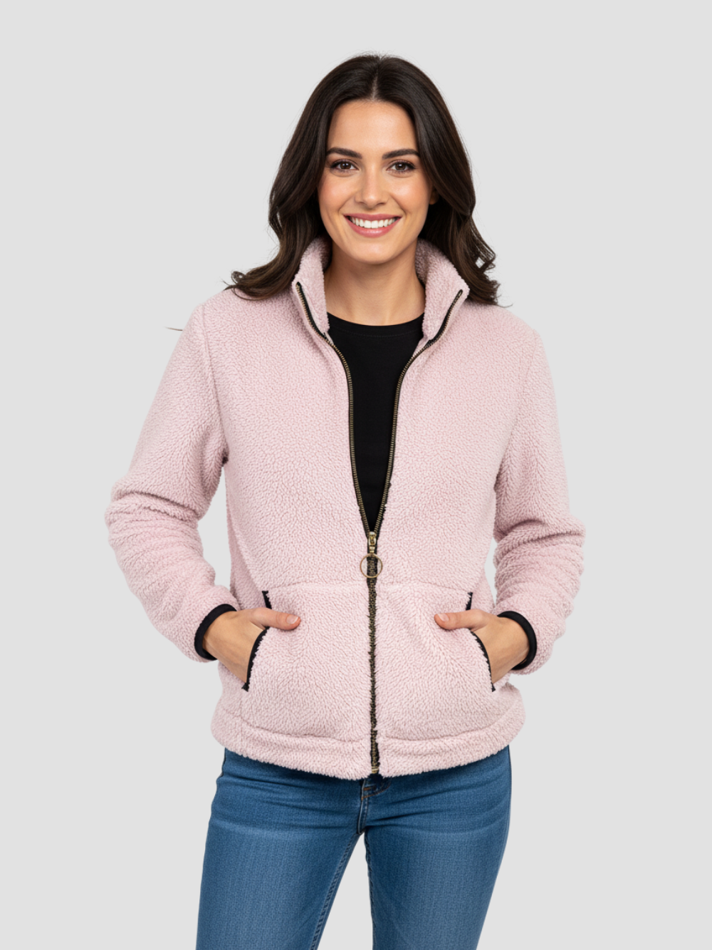 VELORIA | CHAQUETA DE FELPA ULTRASUAVE PARA MUJER – ABRIGO LIGERO Y CÁLIDO
