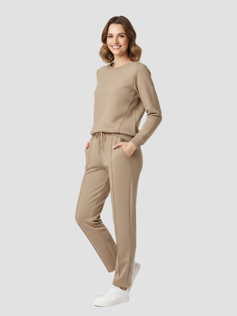 SOLVIENNE | CONJUNTO CASUAL PARA MUJER – COMODIDAD SUAVE Y ESTILO SIN ESFUERZO