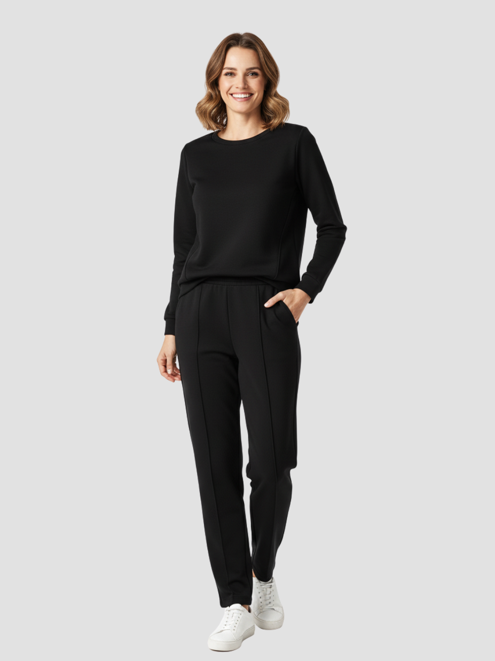 SOLVIENNE | CONJUNTO CASUAL PARA MUJER – COMODIDAD SUAVE Y ESTILO SIN ESFUERZO