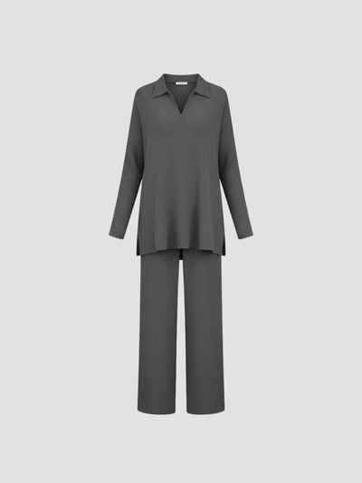 MARCELINNE | CONJUNTO DE PUNTO PARA MUJER – CONFORT LIGERO Y SOFISTICACIÓN DIARIA