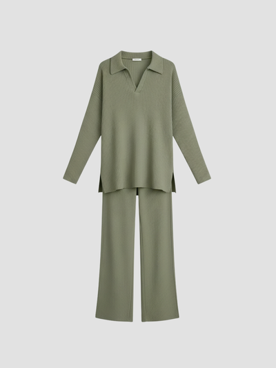 MARCELINNE | CONJUNTO DE PUNTO PARA MUJER – CONFORT LIGERO Y SOFISTICACIÓN DIARIA