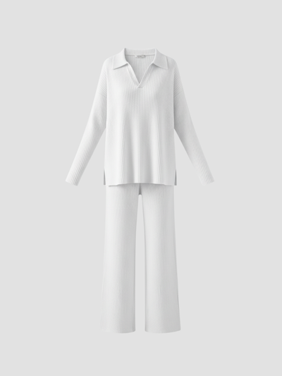 MARCELINNE | CONJUNTO DE PUNTO PARA MUJER – CONFORT LIGERO Y SOFISTICACIÓN DIARIA