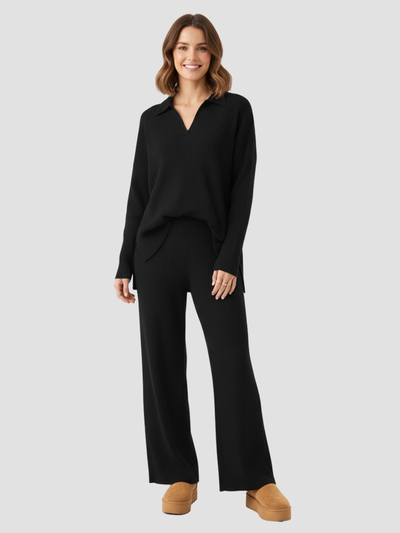 MARCELINNE | CONJUNTO DE PUNTO PARA MUJER – CONFORT LIGERO Y SOFISTICACIÓN DIARIA