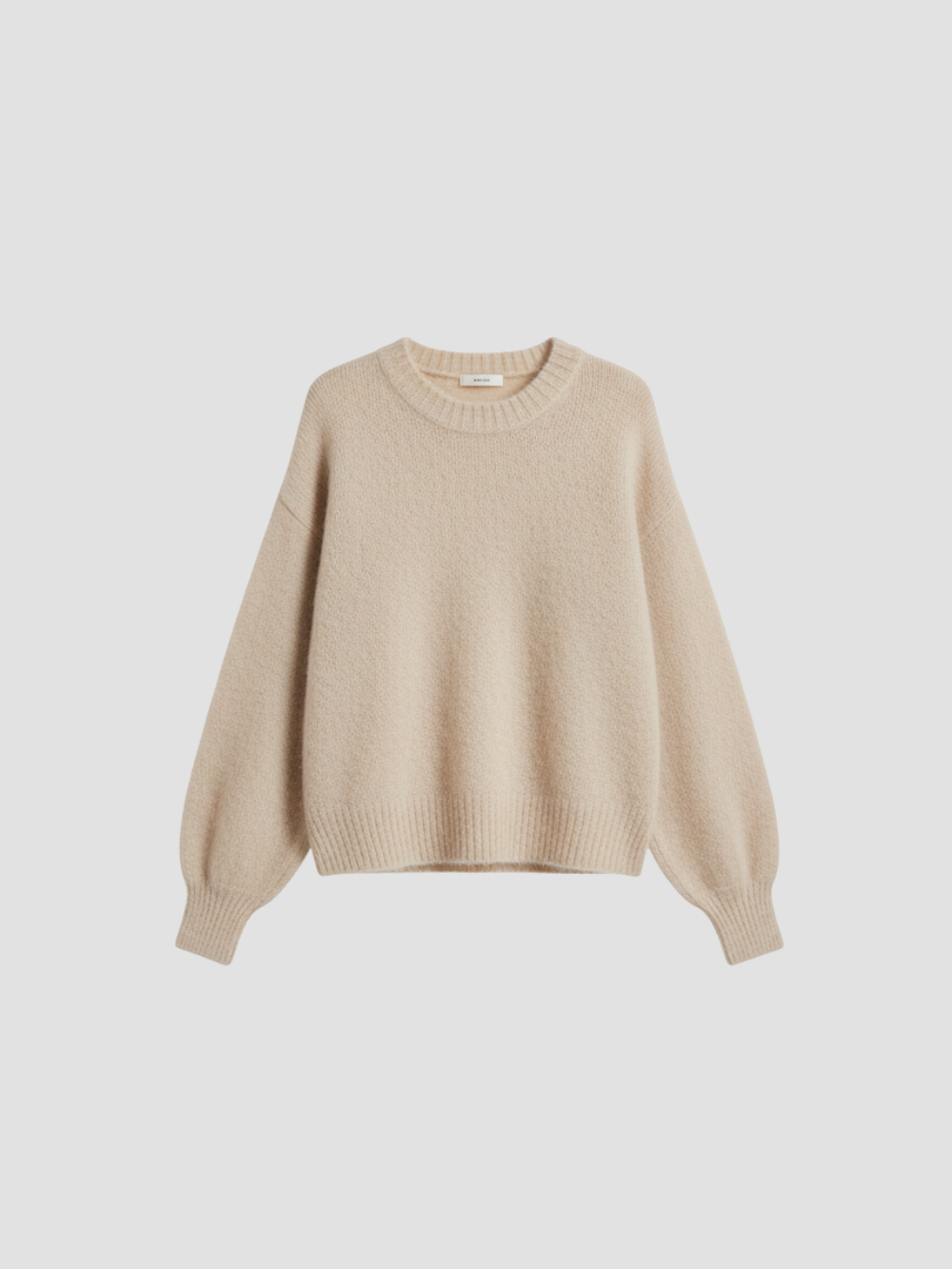 SOLVÉRA | SUÉTER TEJIDO OVERSIZE DE CUELLO REDONDO PARA MUJER