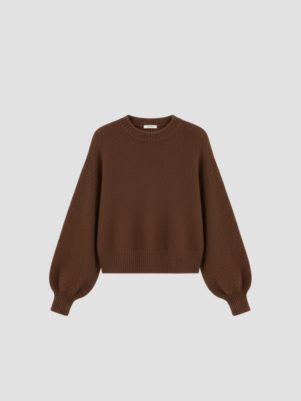 SOLVÉRA | SUÉTER TEJIDO OVERSIZE DE CUELLO REDONDO PARA MUJER