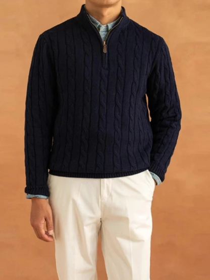 LORENZO | JERSEY TRENZADO CON CREMALLERA | ESTILO DEPORTIVO MODERNO