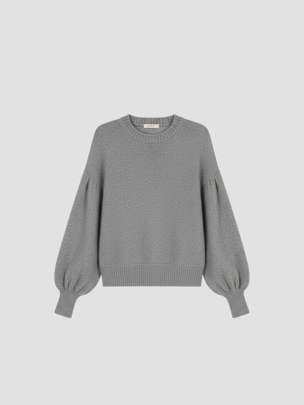 SOLVÉRA | SUÉTER TEJIDO OVERSIZE DE CUELLO REDONDO PARA MUJER