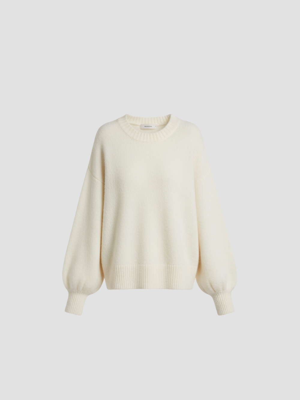 SOLVÉRA | SUÉTER TEJIDO OVERSIZE DE CUELLO REDONDO PARA MUJER