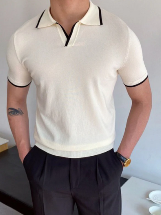EDUARDO | POLO RETRO HOMBRE | RIBETES CONTRASTADOS