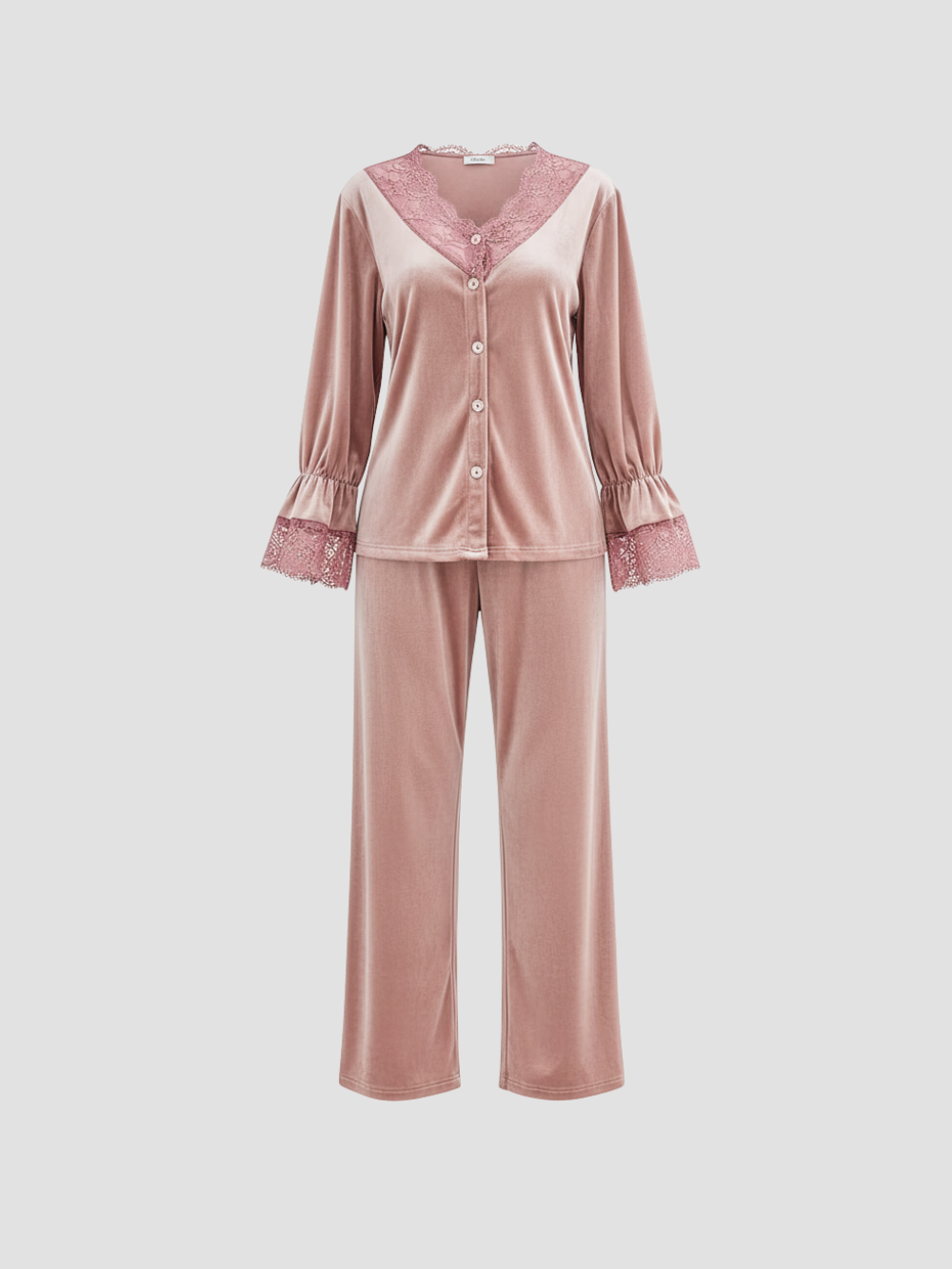 SERENELLE | PIJAMA DE TERCIOPELO PARA MUJER – DELICADEZA Y CONFORT