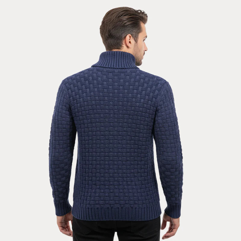 IKERAN | SUÉTER TEXTURIZADO | CUELLO ABOTONADO Y ESTILO