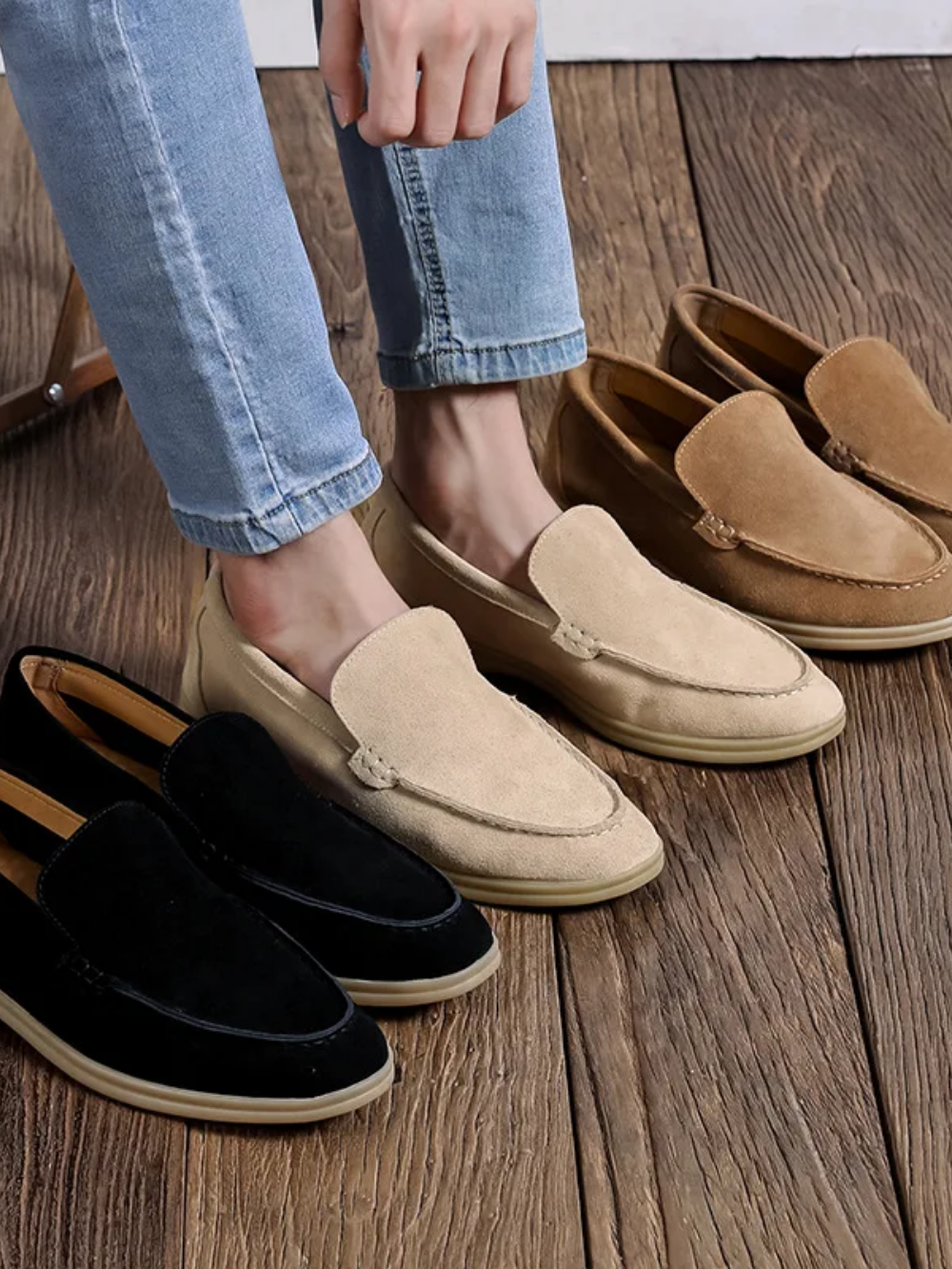 MATEO | MOCASÍN DE ANTE | CLÁSICO Y CONFORTABLE