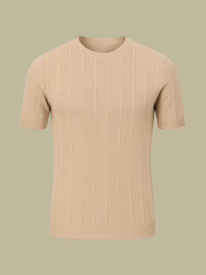 DIEGO | CAMISETA PUNTO HOMBRE | TEXTURA ACANALADA