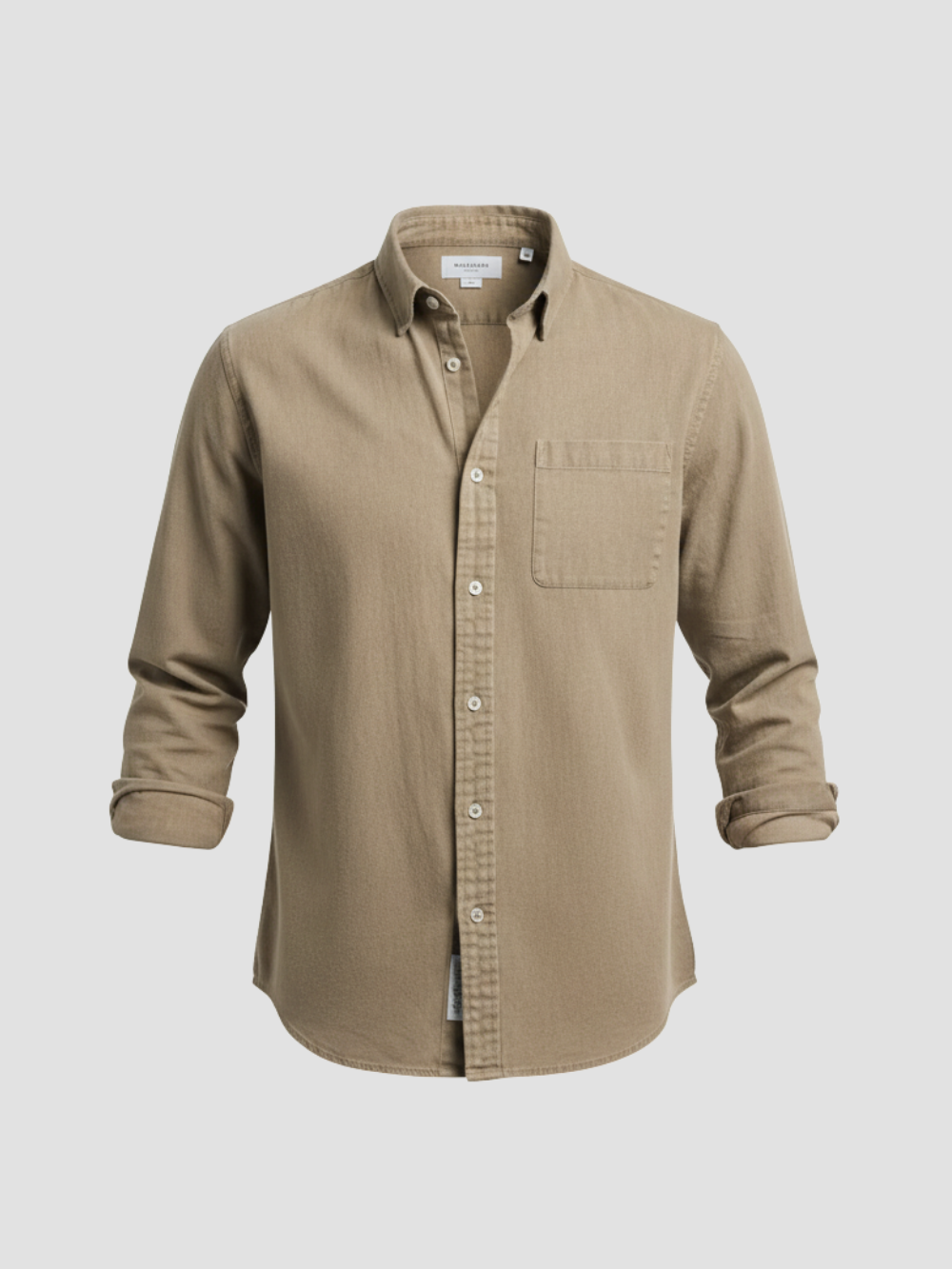 ARISTON | CAMISA MASCULINA DE ALGODÓN CEPILLADO – AJUSTE MODERNO Y CONFORT ATEMPORAL