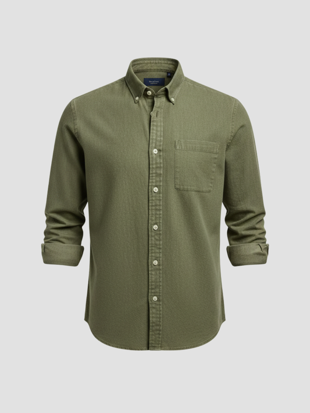ARISTON | CAMISA MASCULINA DE ALGODÓN CEPILLADO – AJUSTE MODERNO Y CONFORT ATEMPORAL