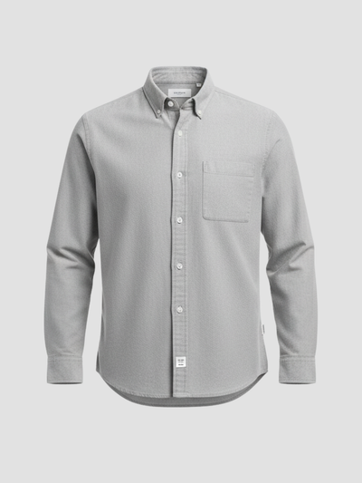 ARISTON | CAMISA MASCULINA DE ALGODÓN CEPILLADO – AJUSTE MODERNO Y CONFORT ATEMPORAL
