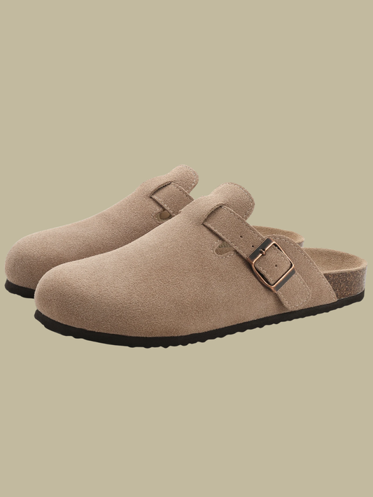 LEÓN | ZUECO DE ANTE | CONFORT Y TOQUE MEDITERRÁNEO