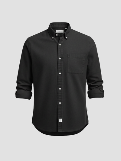 ARISTON | CAMISA MASCULINA DE ALGODÓN CEPILLADO – AJUSTE MODERNO Y CONFORT ATEMPORAL