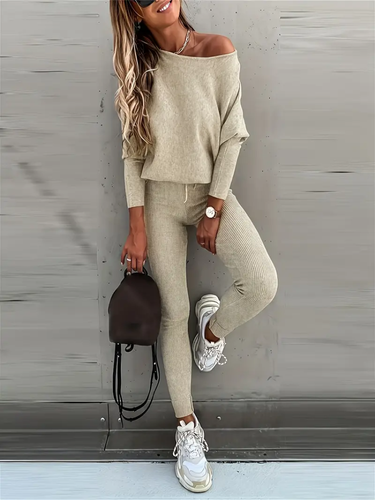 NOELIA | CONJUNTO DE PUNTO | JERSEY Y LEGGINGS MODERNOS