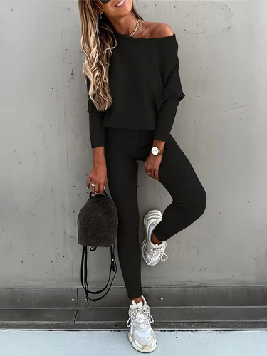 NOELIA | CONJUNTO DE PUNTO | JERSEY Y LEGGINGS MODERNOS