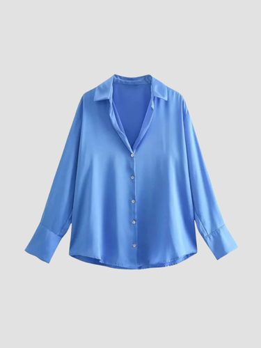 YARA | BLUSA DE SATÉN | BOTONES Y ELEGANCIA MINIMALISTA