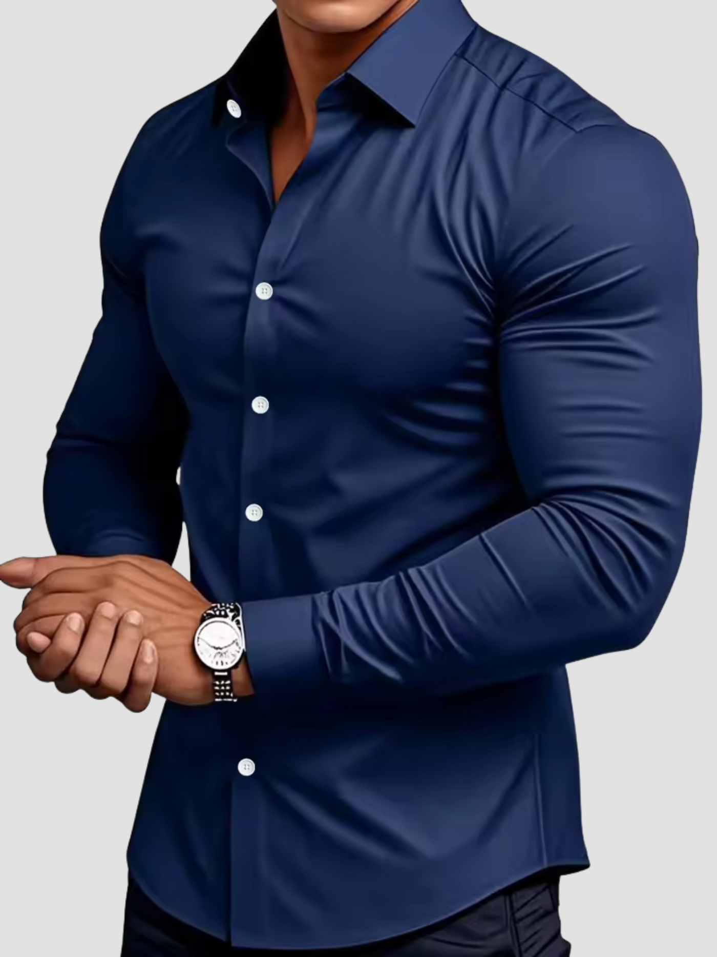 THIAGO | CAMISA ELÁSTICA | ELEGANCIA CONTEMPORÁNEA