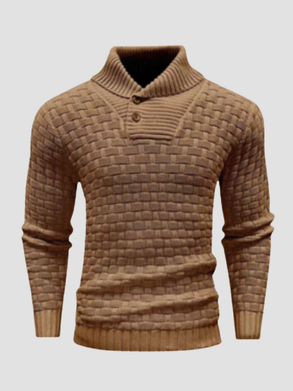 IKERAN | SUÉTER TEXTURIZADO | CUELLO ABOTONADO Y ESTILO