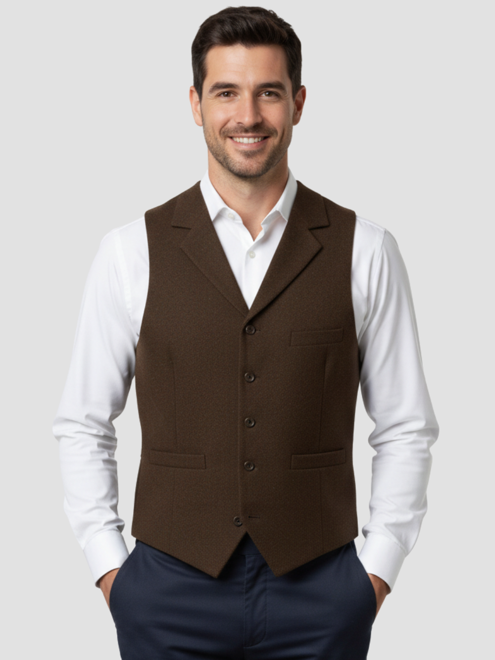 AURELIO | CHALECO DE SASTRERÍA | CORTE ELEGANTE Y VERSÁTIL