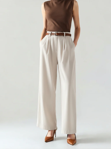 ELVIRA | PANTALÓN DE MUJER | PIERNA ANCHA Y ELEGANCIA RELAJADA