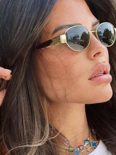 MIREYA | GAFAS DE SOL DE MUJER | REDONDAS DE METAL VINTAGE