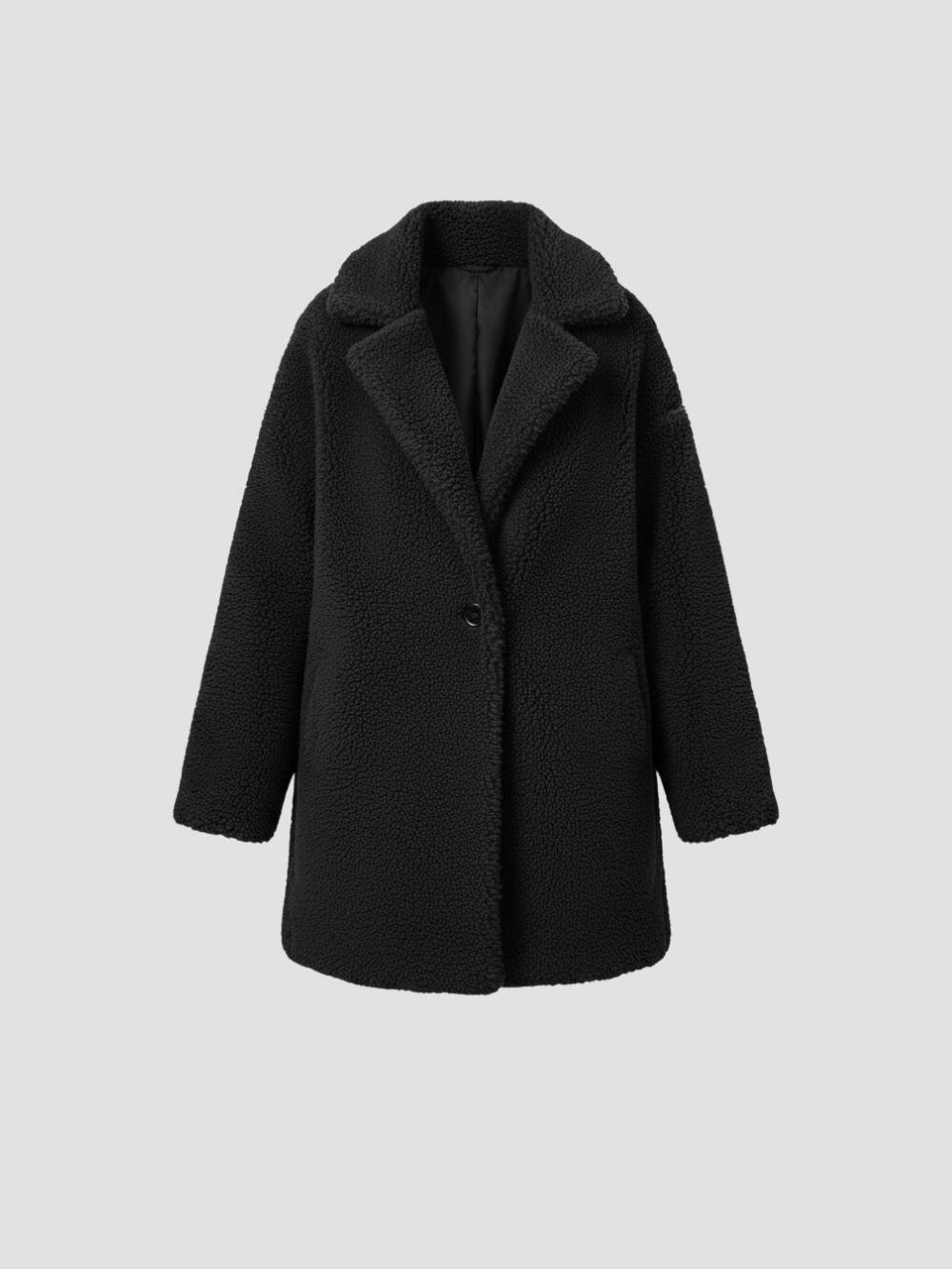 MIRELLE | ABRIGO TEDDY OVERSIZE PARA MUJER – CALIDEZ ENVOLVENTE Y ELEGANCIA RELAJADA