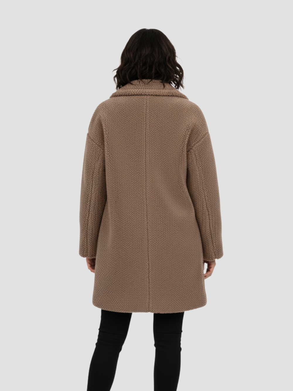 MIRELLE | ABRIGO TEDDY OVERSIZE PARA MUJER – CALIDEZ ENVOLVENTE Y ELEGANCIA RELAJADA