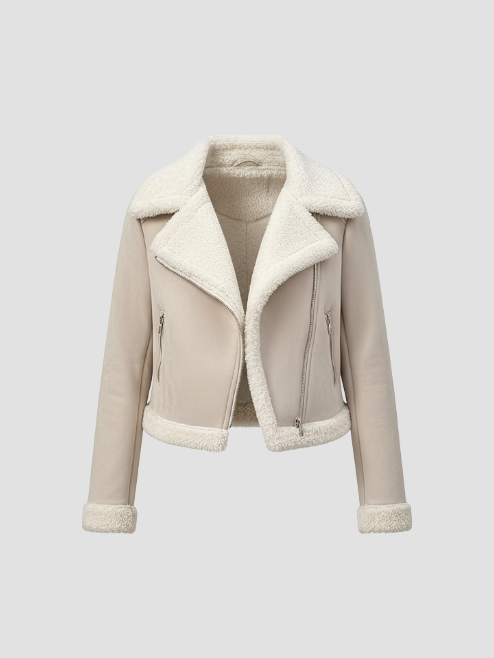 SORRELUXE | CHAQUETA DE MUJER CON DETALLES SHEARLING – SOFISTICACIÓN CÁLIDA PARA LA TEMPORADA FRÍA