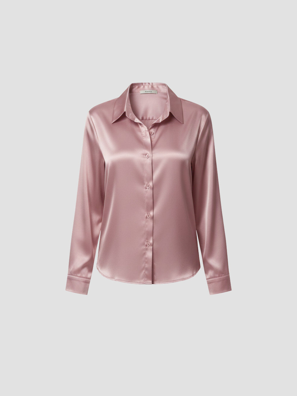 SOLENNE | BLUSA DE SATÉN PARA MUJER – ELEGANCIA ATEMPORAL CON ACABADO LUMINOSO