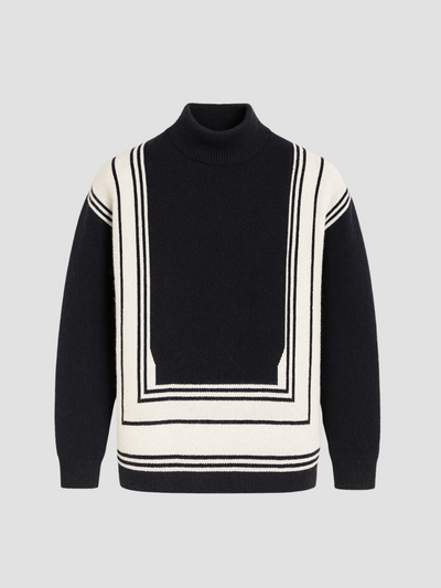 MARZANO | JERSEY CUELLO ALTO | PATRÓN GEOMÉTRICO