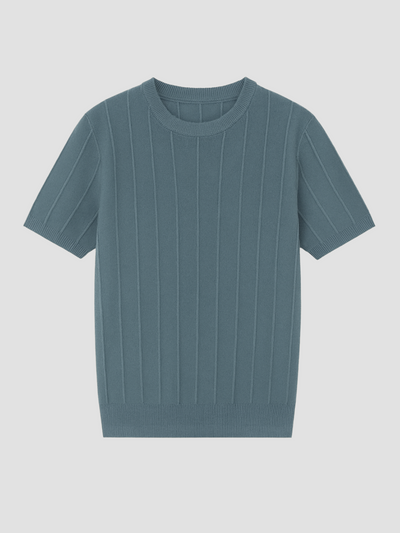 DIEGO | CAMISETA PUNTO HOMBRE | TEXTURA ACANALADA