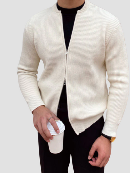 TOBÍAS | CÁRDIGAN CON CREMALLERA | LOOK ATEMPORAL Y VERSÁTIL