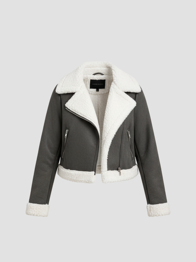 SORRELUXE | CHAQUETA DE MUJER CON DETALLES SHEARLING – SOFISTICACIÓN CÁLIDA PARA LA TEMPORADA FRÍA