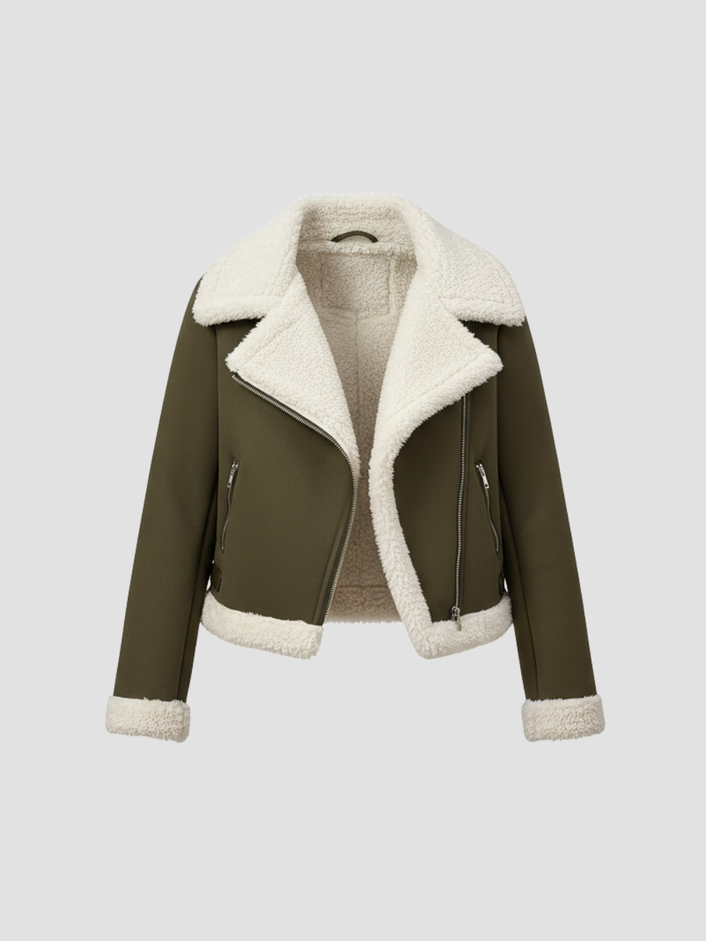 SORRELUXE | CHAQUETA DE MUJER CON DETALLES SHEARLING – SOFISTICACIÓN CÁLIDA PARA LA TEMPORADA FRÍA