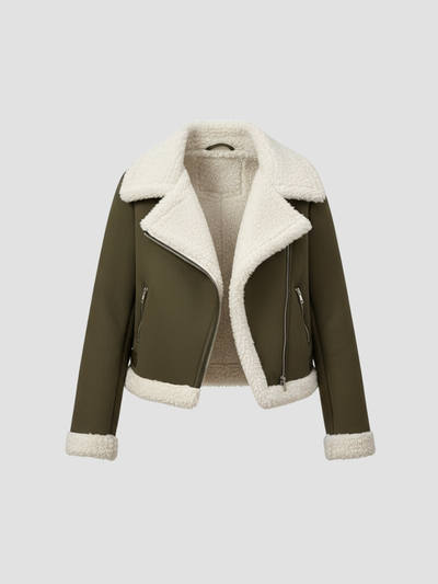 SORRELUXE | CHAQUETA DE MUJER CON DETALLES SHEARLING – SOFISTICACIÓN CÁLIDA PARA LA TEMPORADA FRÍA