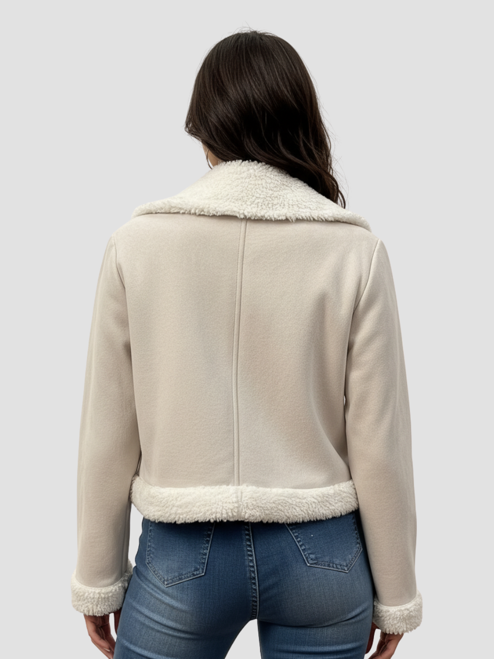 SORRELUXE | CHAQUETA DE MUJER CON DETALLES SHEARLING – SOFISTICACIÓN CÁLIDA PARA LA TEMPORADA FRÍA