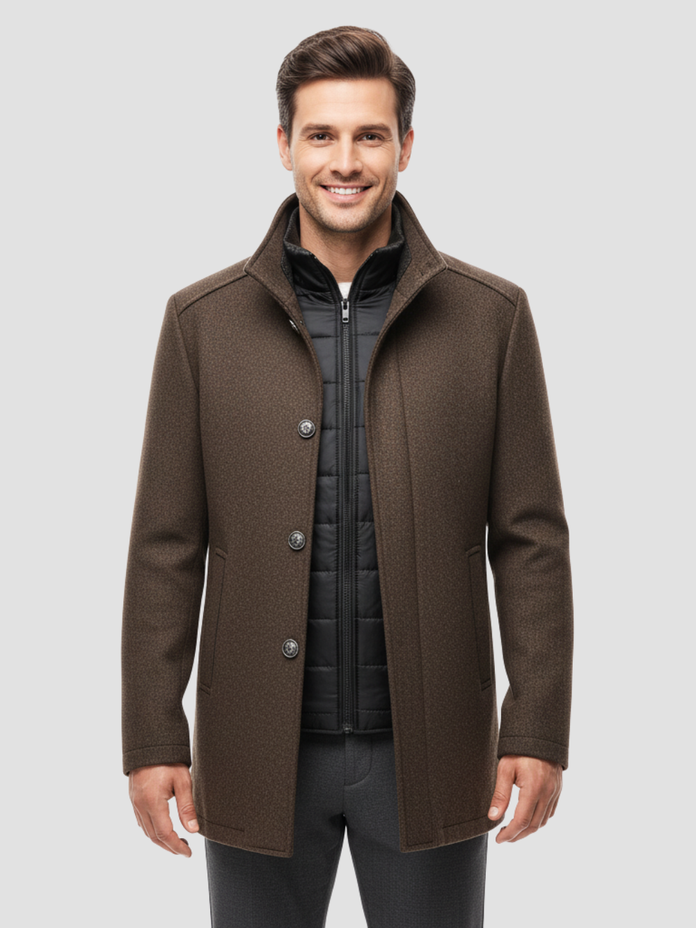 CRISANTO | ABRIGO DE TWEED PARA HOMBRE – CALIDEZ FUNCIONAL Y ESTILO SOFISTICADO