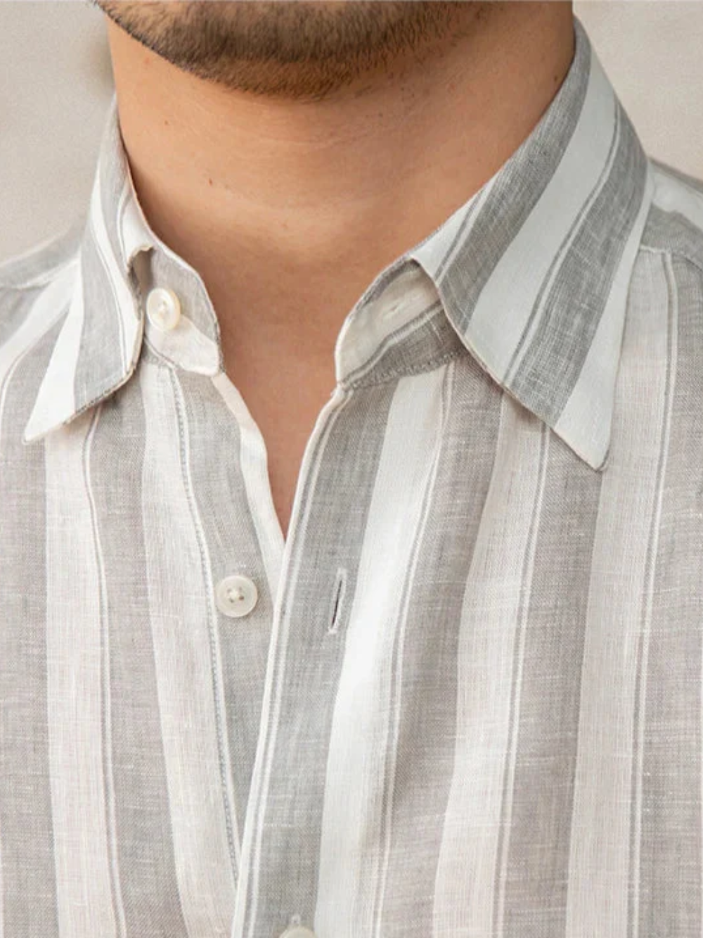 VALVERDE | CAMISA DE LINO A RAYAS | ELEGANCIA LIGERA