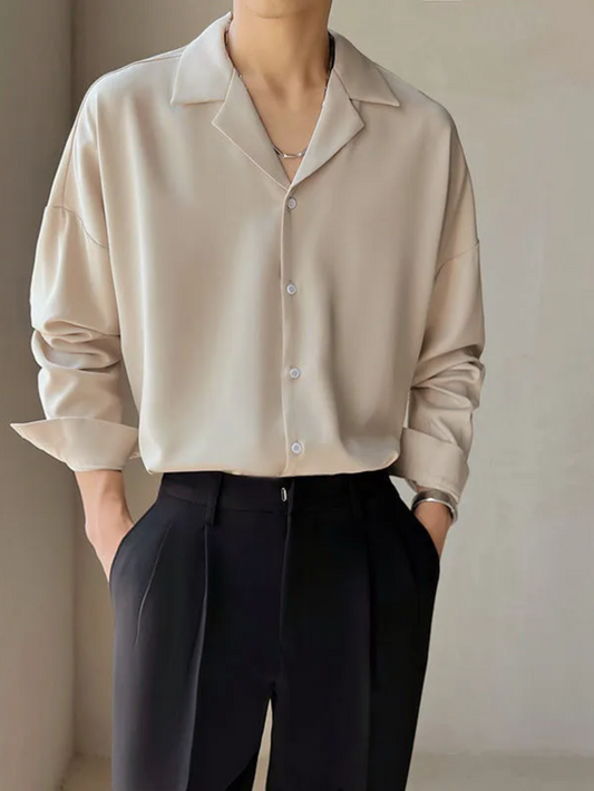 OLIVER | CAMISA CUELLO ABIERTO | LOOK MODERNO Y FRESCO
