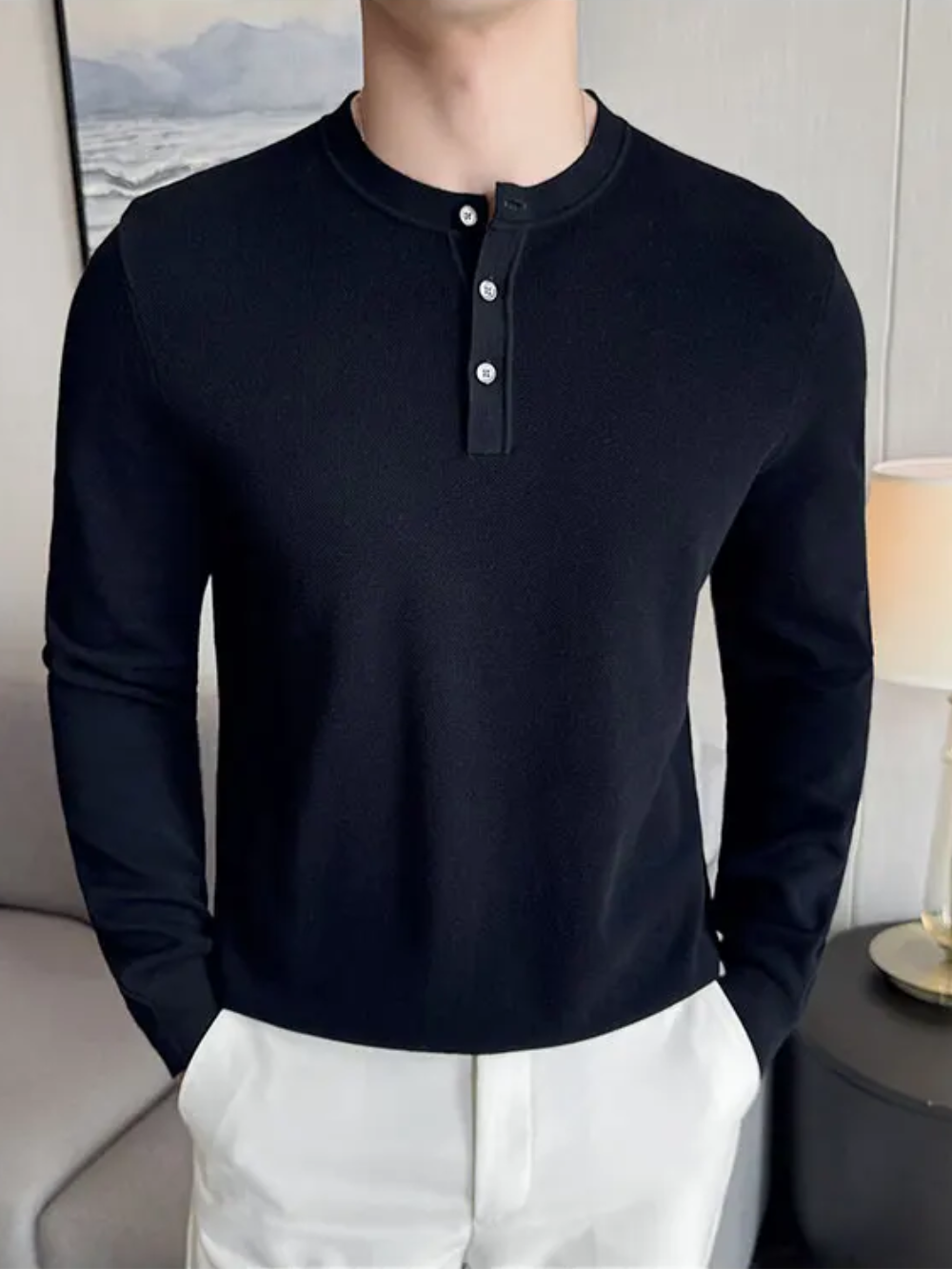 ERMIDA | HENLEY DE PUNTO | DISEÑO CLÁSICO Y CÓMODO