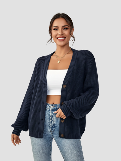 ARELISE | CÁRDIGAN DE PUNTO PARA MUJER – TEXTURA ACOGEDORA Y ESTILO SIN ESFUERZO